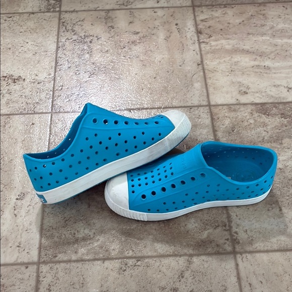 Like New Native Blue and White Slip-On Water Shoes - Picture 1 of 7